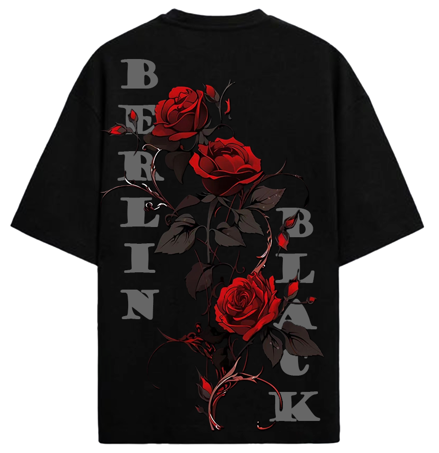 Berlin Black Rose T-Shirt